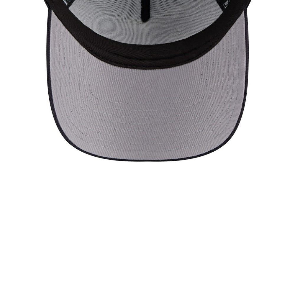 White/Navy Boston Red Sox New Era Women's Throwback Team Foam Front A-Frame Trucker 9FORTY Adjustable Hat