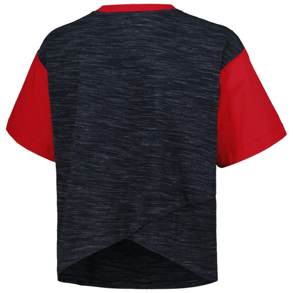 USWNT 5th & Ocean by New Era Women's Athletic Cross Back Cropped T-Shirt
