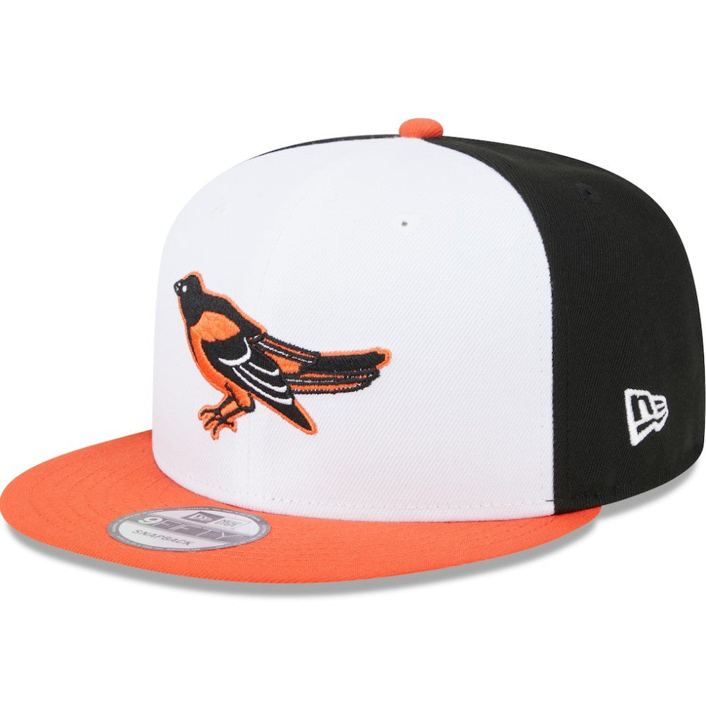 White Baltimore Orioles New Era 2024 Batting Practice 9FIFTY Snapback Hat