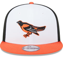 White Baltimore Orioles New Era 2024 Batting Practice 9FIFTY Snapback Hat