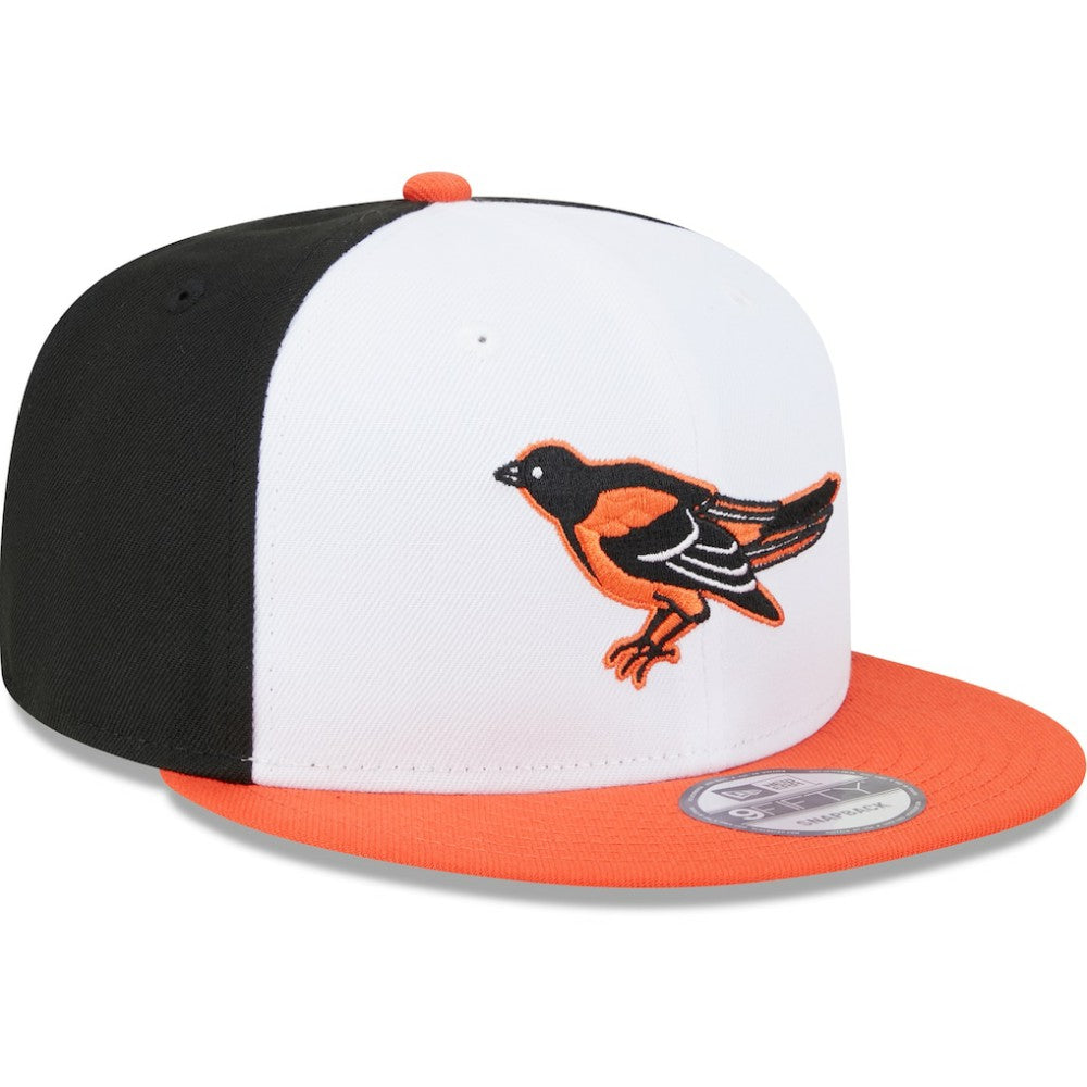 White Baltimore Orioles New Era 2024 Batting Practice 9FIFTY Snapback Hat