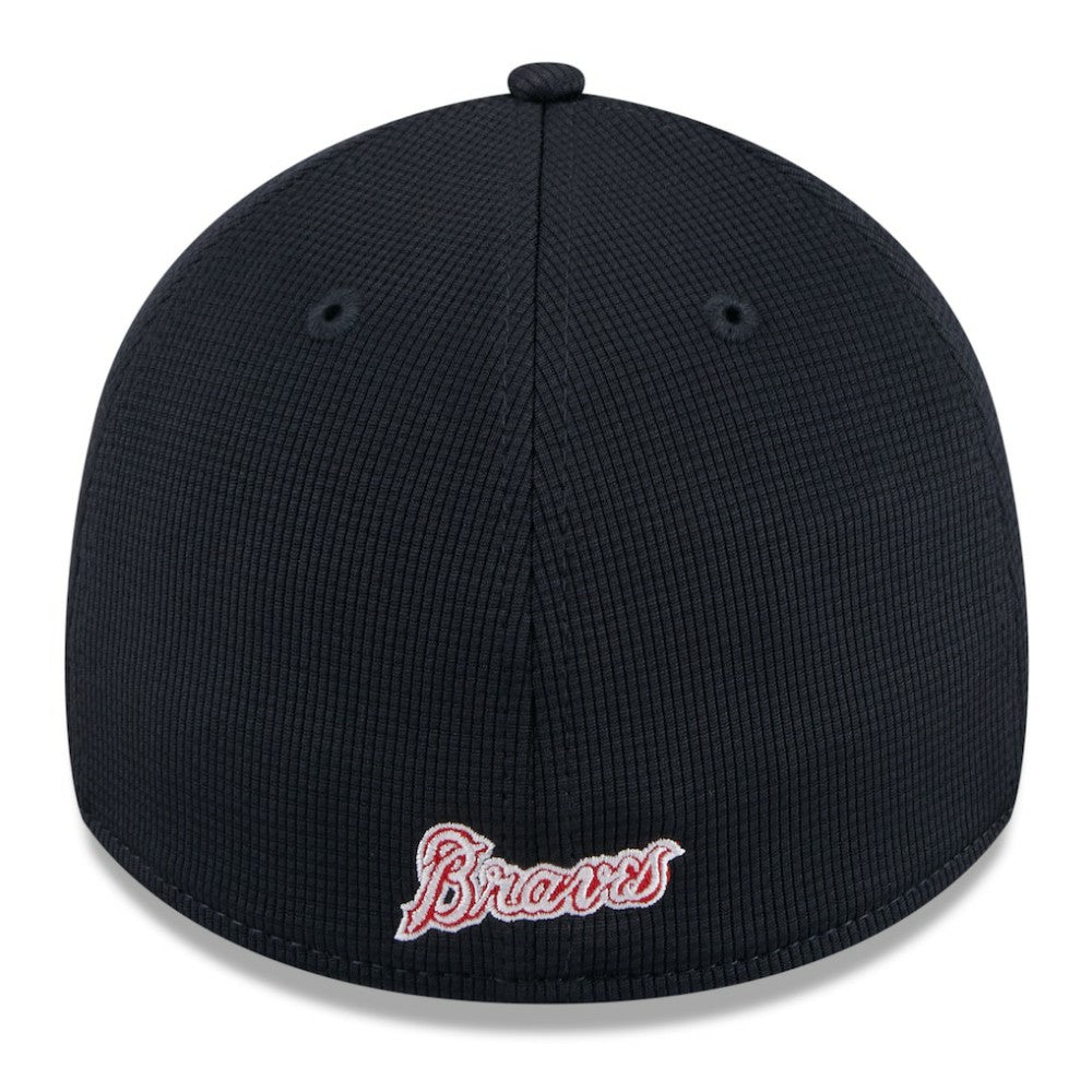White Atlanta Braves New Era 2025 Batting Practice 39THIRTY Flex Hat