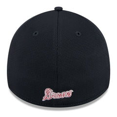 White Atlanta Braves New Era 2025 Batting Practice 39THIRTY Flex Hat