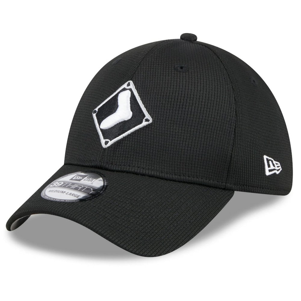 Black Chicago White Sox New Era 2025 Batting Practice 39THIRTY Flex Hat