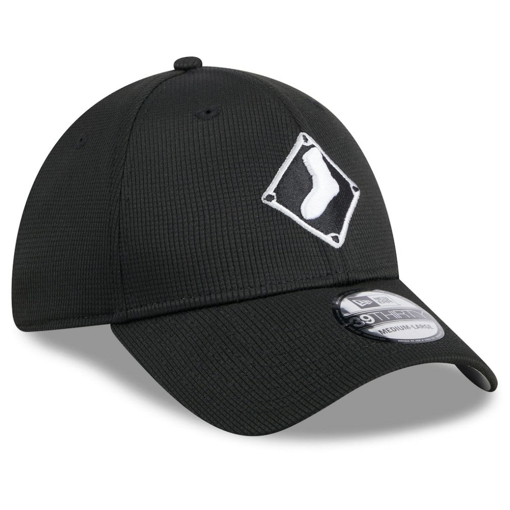 Black Chicago White Sox New Era 2025 Batting Practice 39THIRTY Flex Hat