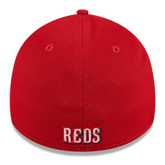 White Cincinnati Reds New Era 2025 Batting Practice 39THIRTY Flex Hat