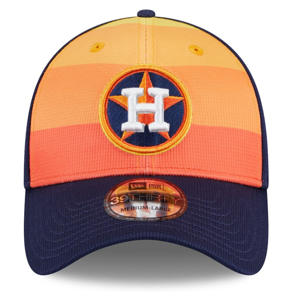 Orange Houston Astros New Era 2025 Batting Practice 39THIRTY Flex Hat