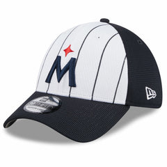 White Minnesota Twins New Era 2025 Batting Practice 39THIRTY Flex Hat