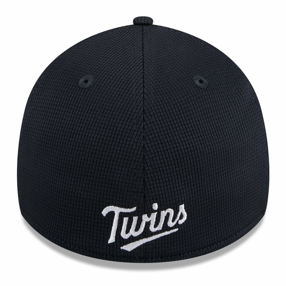 White Minnesota Twins New Era 2025 Batting Practice 39THIRTY Flex Hat