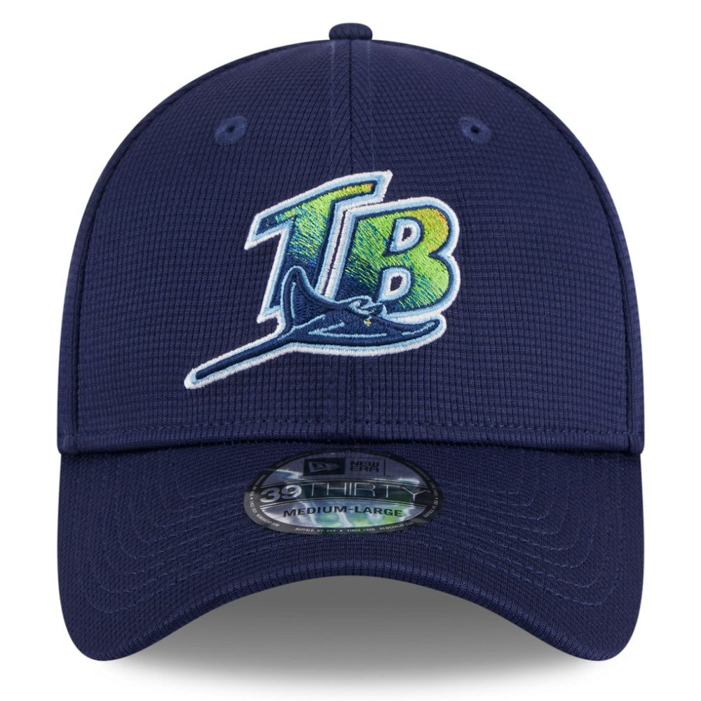 Navy Tampa Bay Rays New Era 2025 Batting Practice 39THIRTY Flex Hat