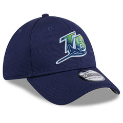 Navy Tampa Bay Rays New Era 2025 Batting Practice 39THIRTY Flex Hat