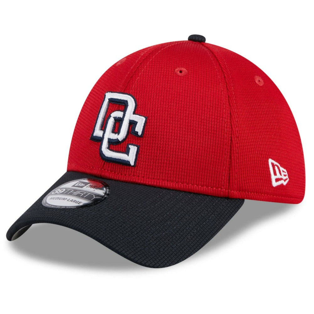 Red Washington Nationals New Era 2025 Batting Practice 39THIRTY Flex Hat