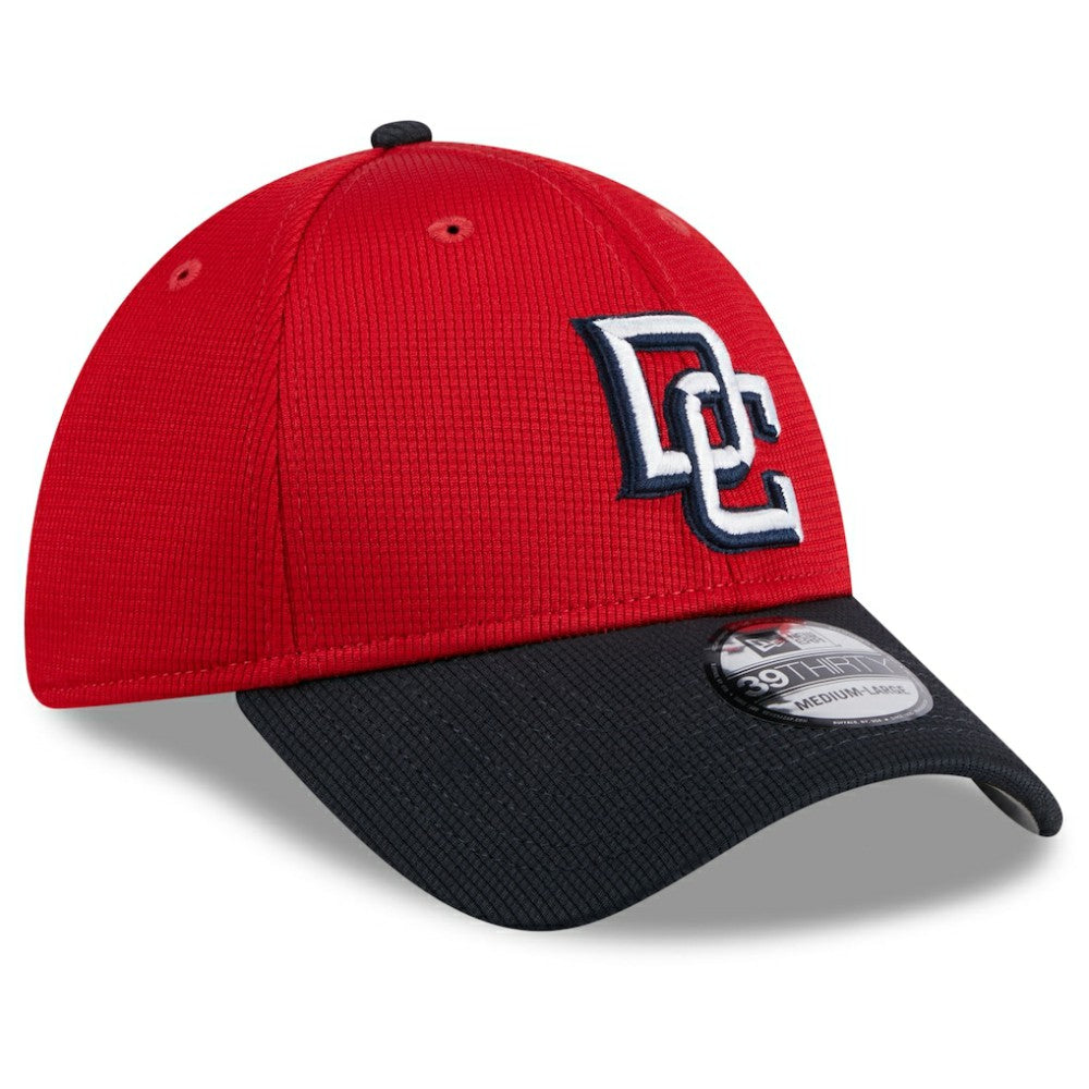 Red Washington Nationals New Era 2025 Batting Practice 39THIRTY Flex Hat