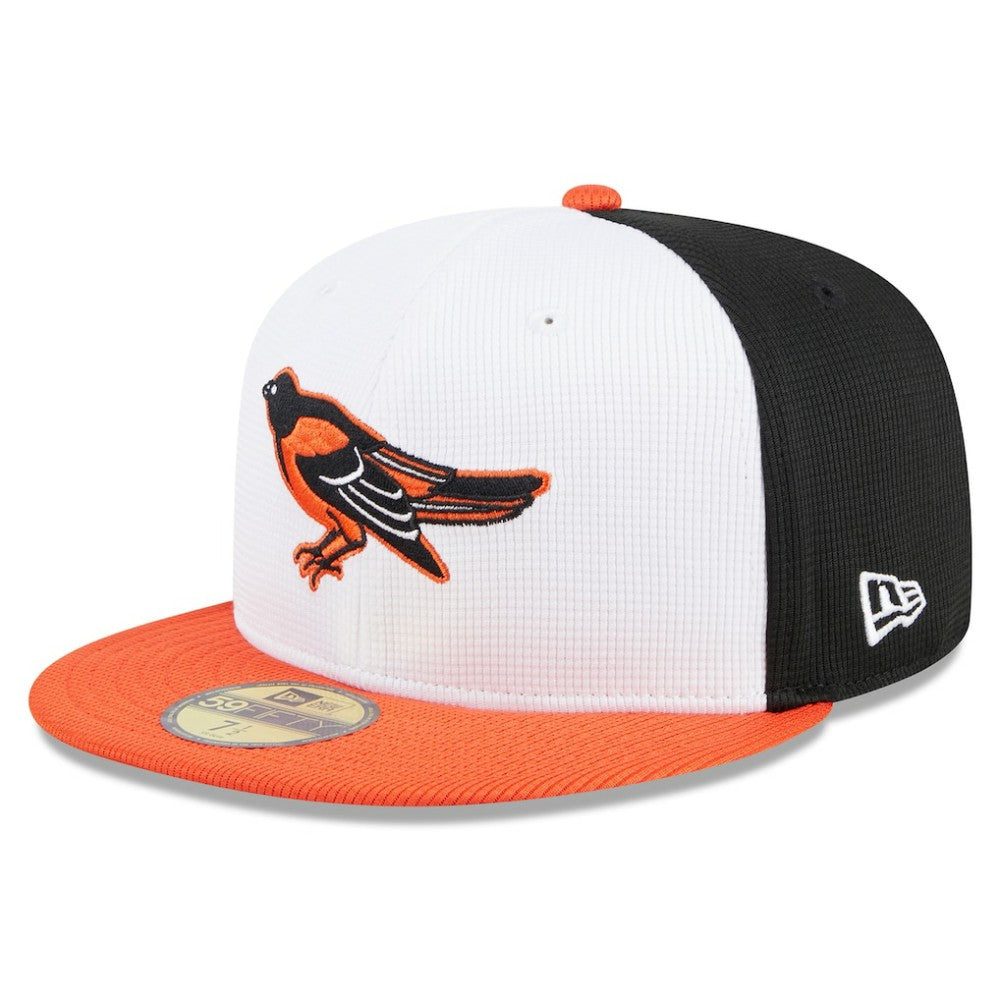 White Baltimore Orioles New Era 2025 Batting Practice 59FIFTY Fitted Hat