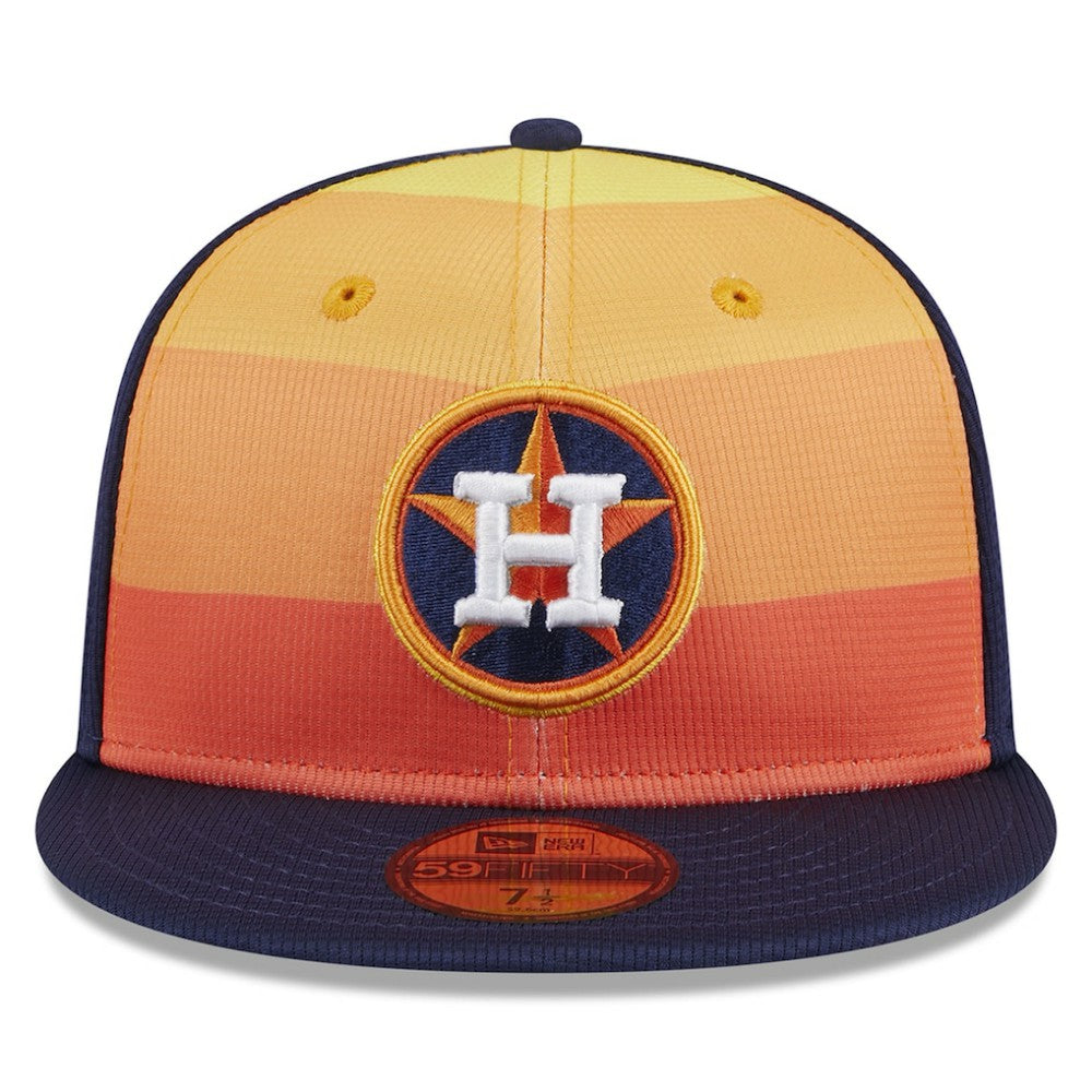 Orange Houston Astros New Era 2025 Batting Practice 59FIFTY Fitted Hat