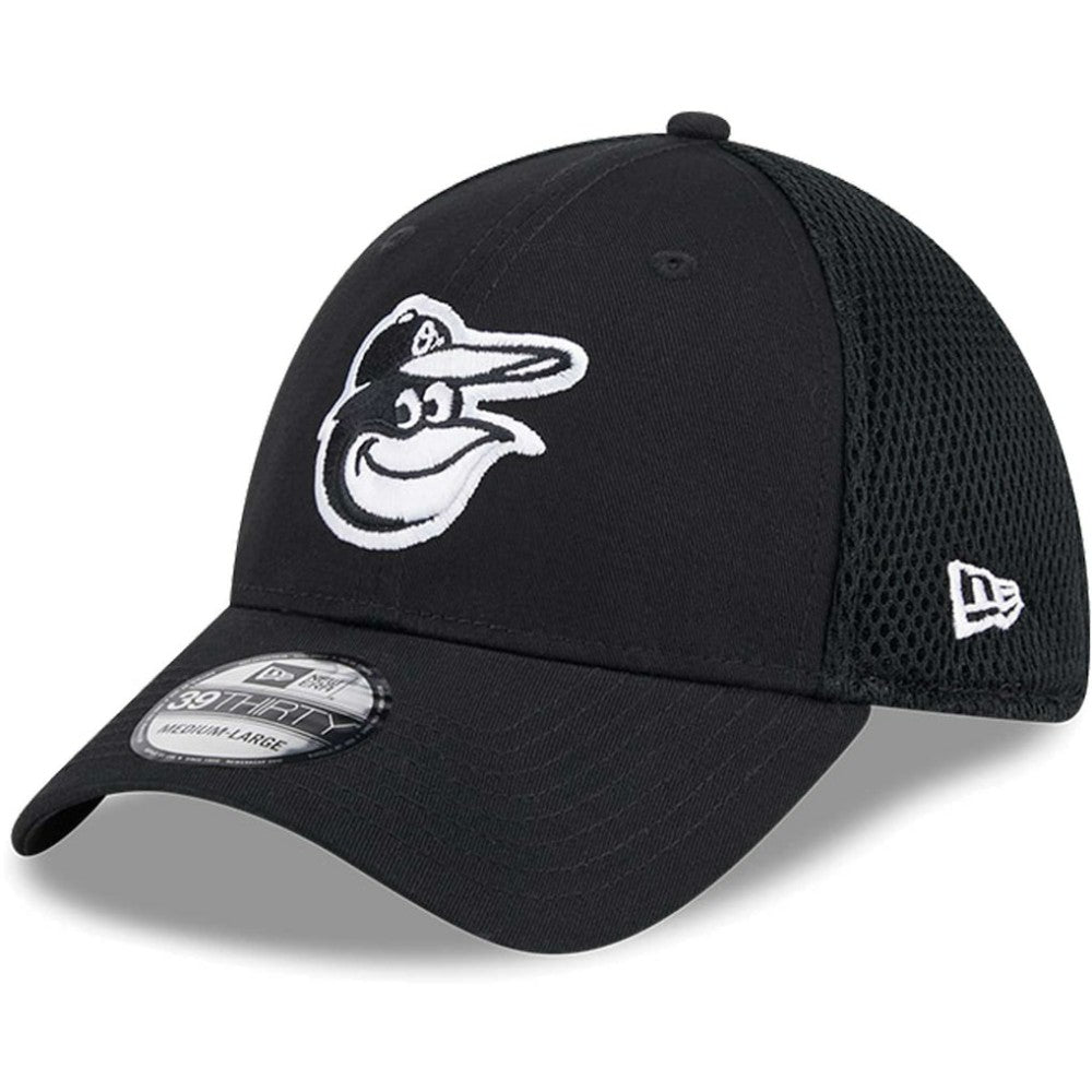 Black/White Baltimore Orioles New Era Neo 39THIRTY Flex Hat
