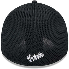 Black/White Baltimore Orioles New Era Neo 39THIRTY Flex Hat