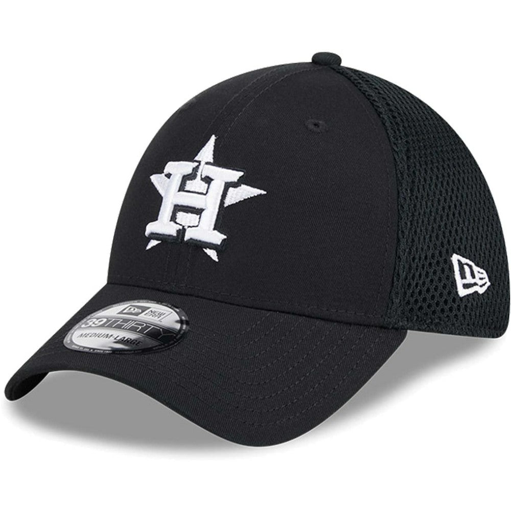 Black/White Houston Astros New Era Neo 39THIRTY Flex Hat