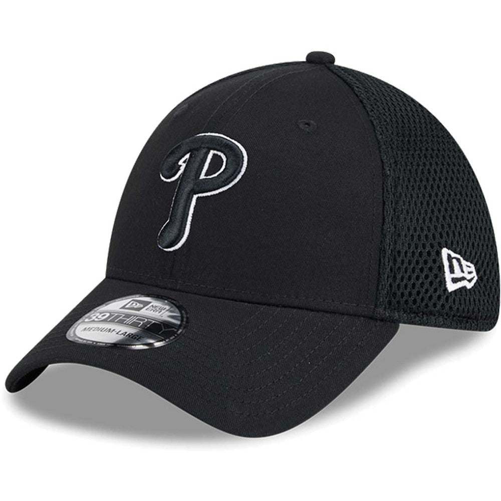 Black/White Philadelphia Phillies New Era Neo 39THIRTY Flex Hat