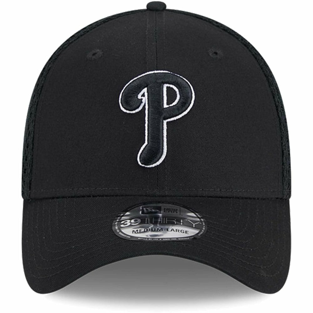 Black/White Philadelphia Phillies New Era Neo 39THIRTY Flex Hat