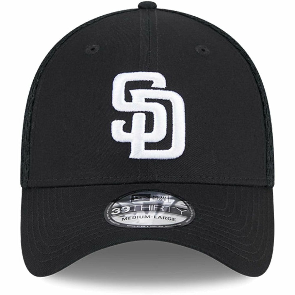Black/White San Diego Padres New Era Neo 39THIRTY Flex Hat