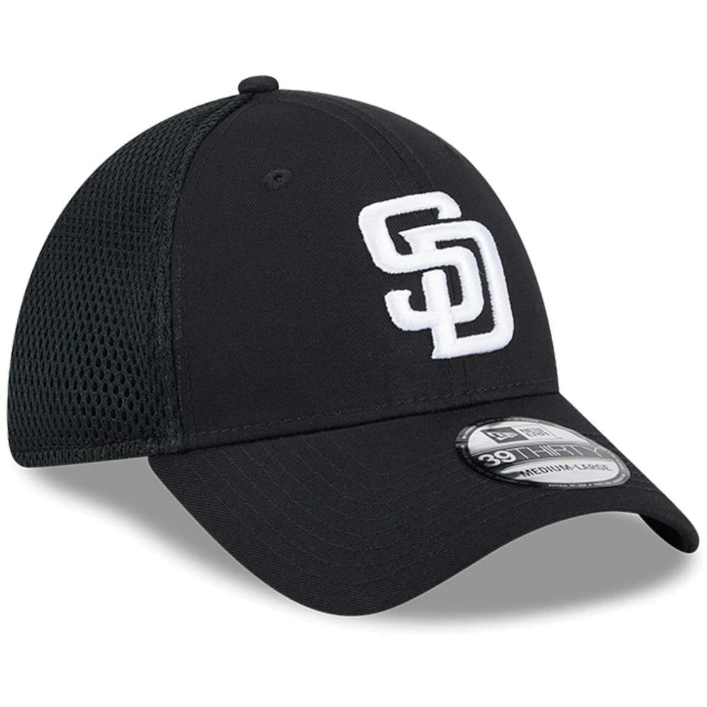 Black/White San Diego Padres New Era Neo 39THIRTY Flex Hat