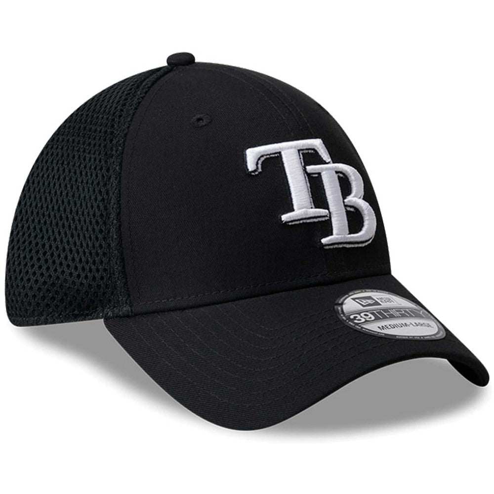 Black/White Tampa Bay Rays New Era Neo 39THIRTY Flex Hat
