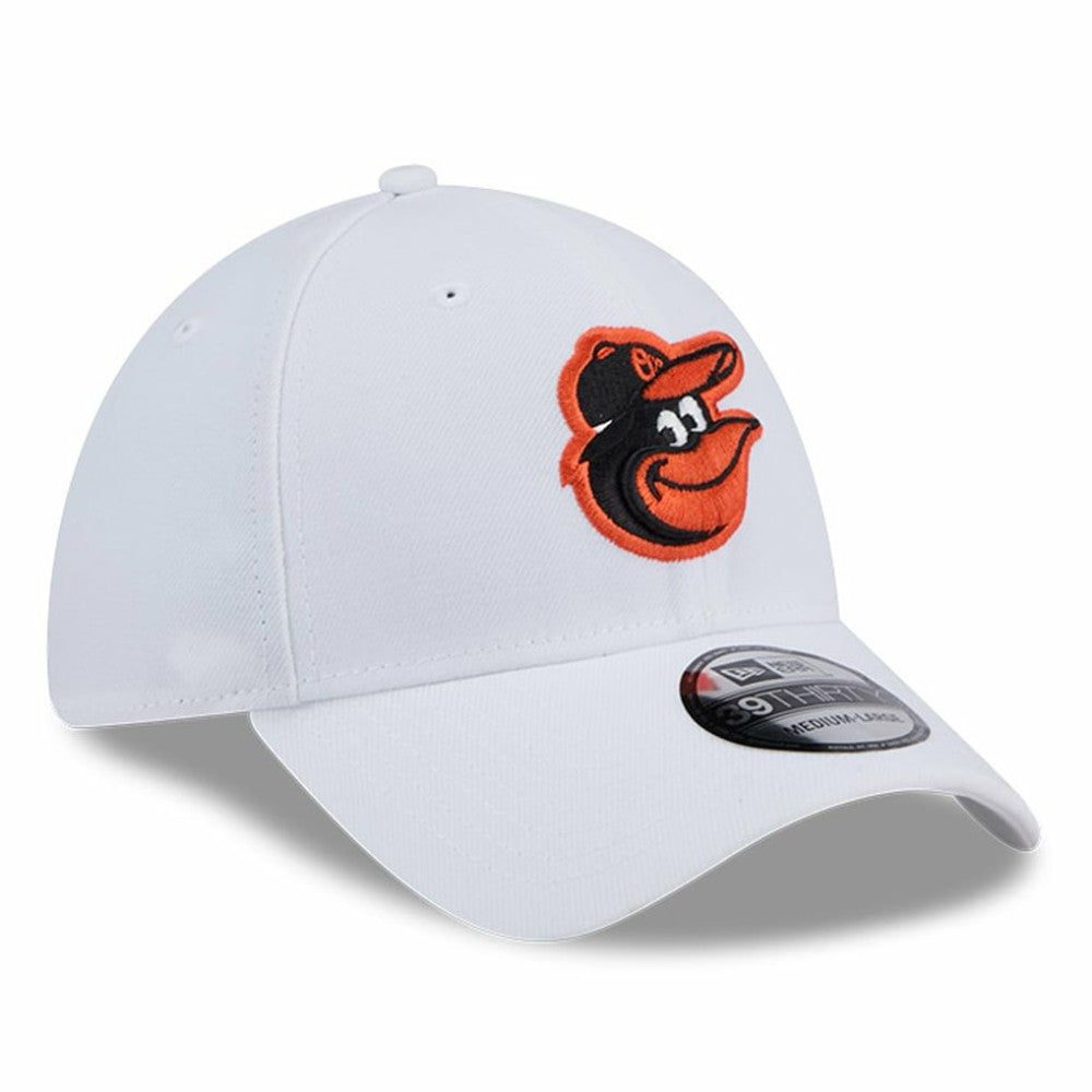 White Baltimore Orioles New Era 39THIRTY Flex Hat