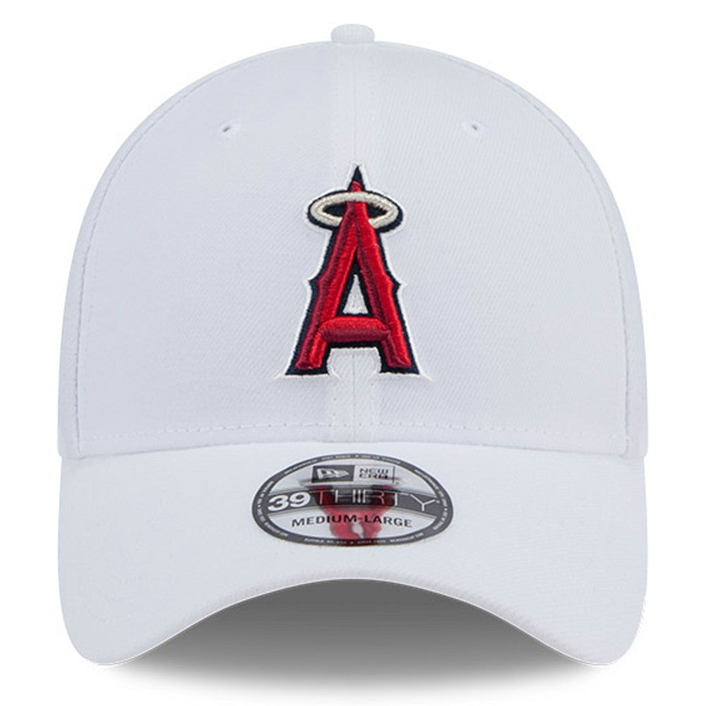 White Los Angeles Angels New Era 39THIRTY Flex Hat
