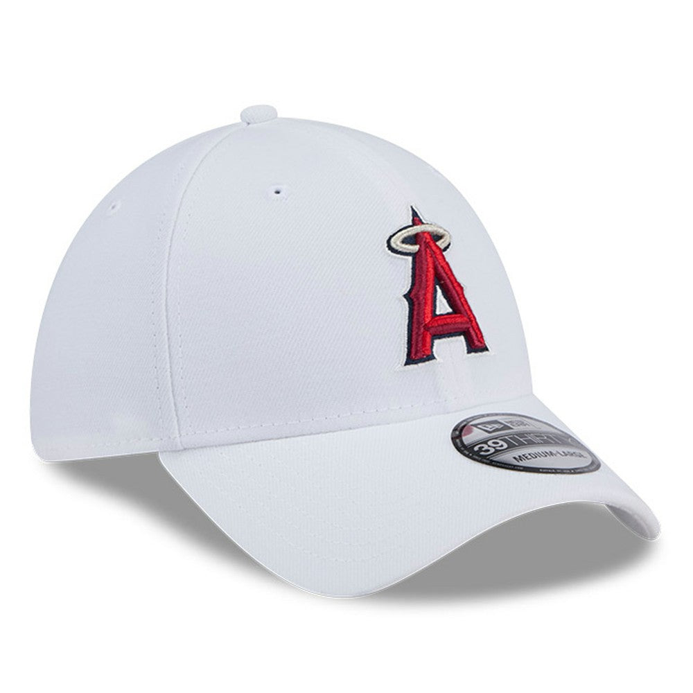 White Los Angeles Angels New Era 39THIRTY Flex Hat