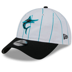 White Miami Marlins New Era 2025 Batting Practice 9TWENTY Adjustable Hat