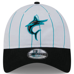White Miami Marlins New Era 2025 Batting Practice 9TWENTY Adjustable Hat
