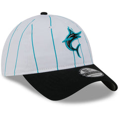 White Miami Marlins New Era 2025 Batting Practice 9TWENTY Adjustable Hat