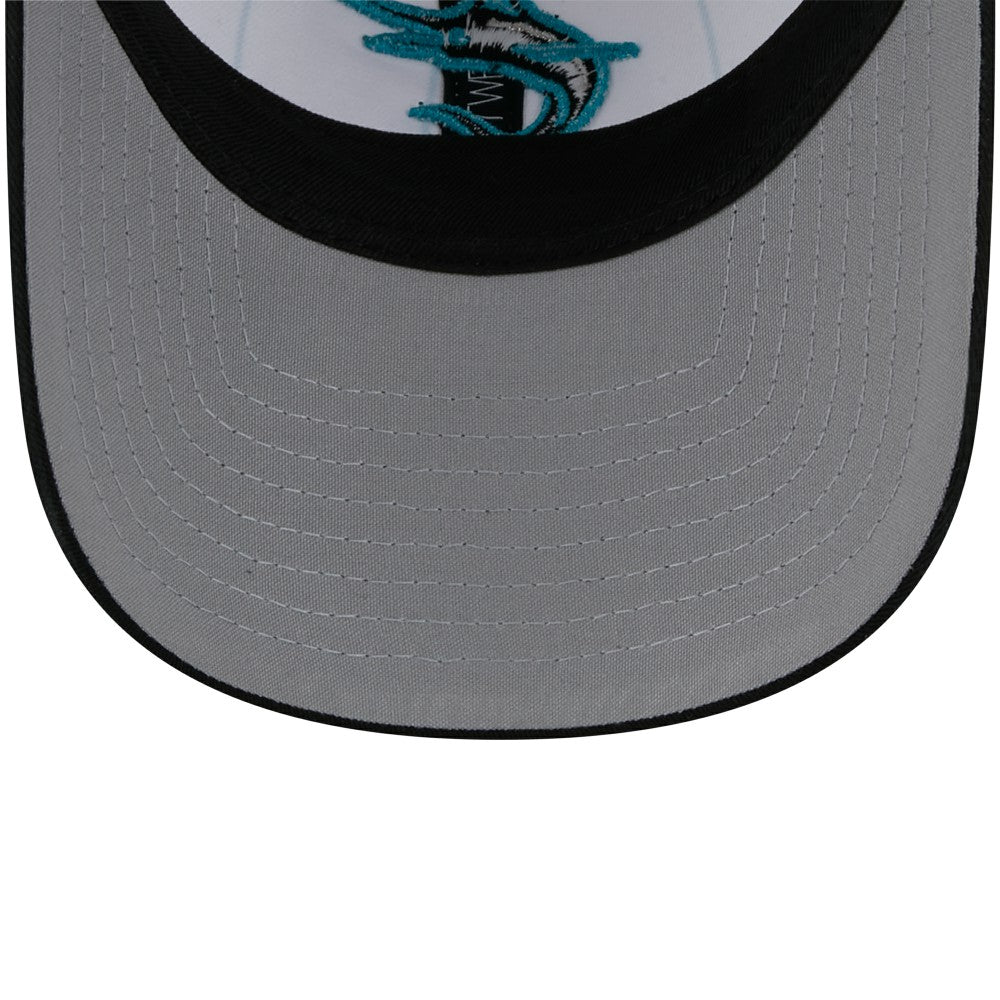 White Miami Marlins New Era 2025 Batting Practice 9TWENTY Adjustable Hat