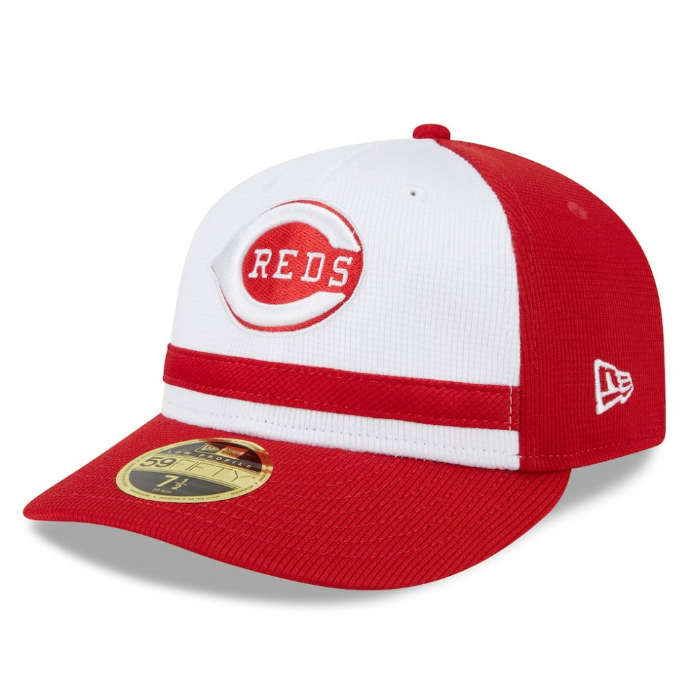 White Cincinnati Reds New Era 2025 Batting Practice Low Profile 59FIFTY Fitted Hat