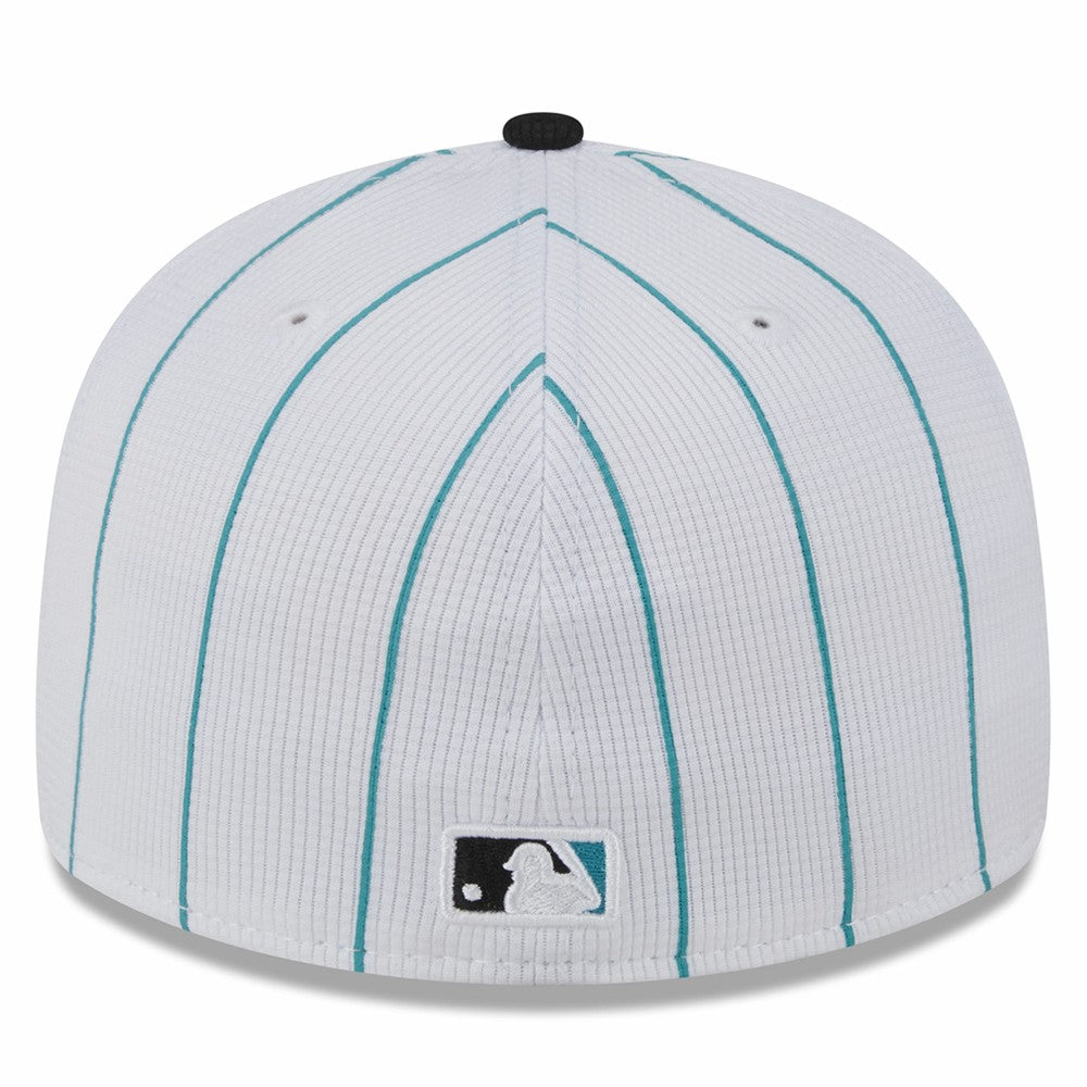 White Miami Marlins New Era 2025 Batting Practice Low Profile 59FIFTY Fitted Hat
