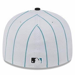 White Miami Marlins New Era 2025 Batting Practice Low Profile 59FIFTY Fitted Hat