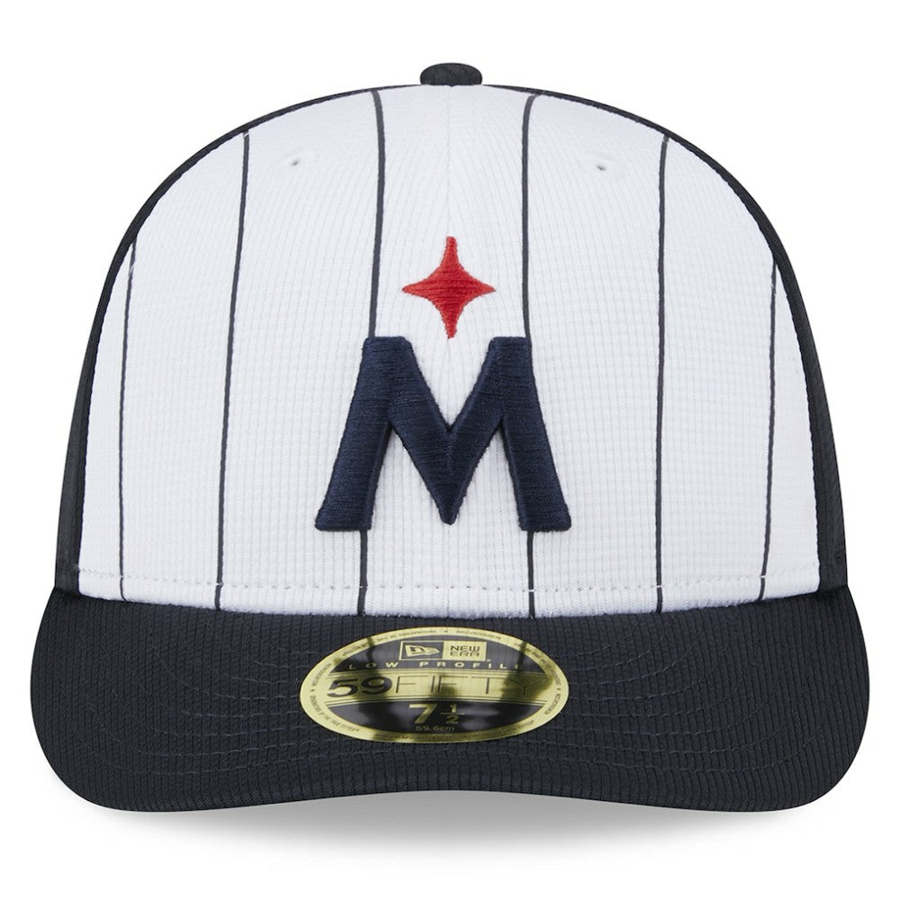 White Minnesota Twins New Era 2025 Batting Practice Low Profile 59FIFTY Fitted Hat