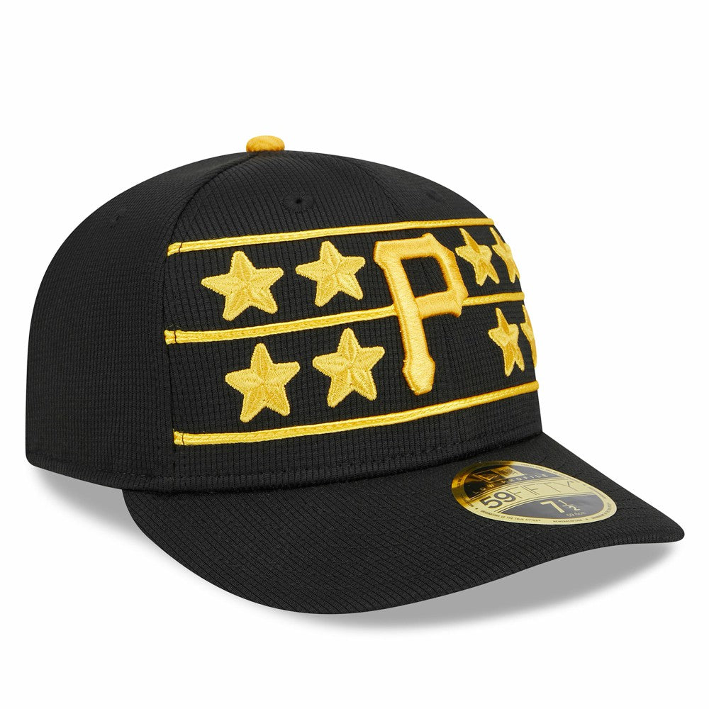 Black Pittsburgh Pirates New Era 2025 Batting Practice Low Profile 59FIFTY Fitted Hat