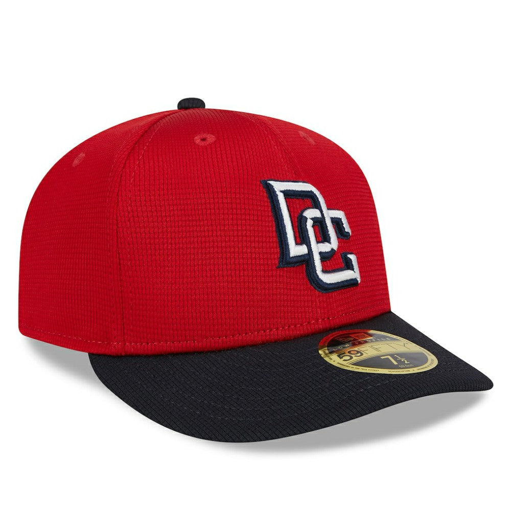 Red Washington Nationals New Era 2025 Batting Practice Low Profile 59FIFTY Fitted Hat