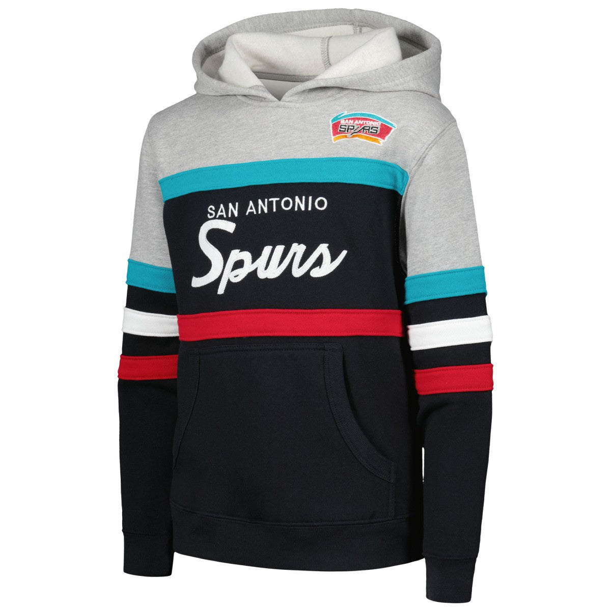 Mitchell & Ness San Antonio Spurs Youth Hardwood Classics Head Coach Pullover Hoodie