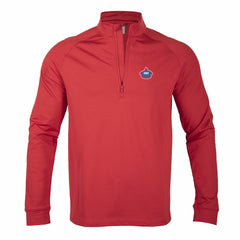 Red Miami Marlins Levelwear City Connect Calibre Insignia Core Quarter-Zip Pullover Top