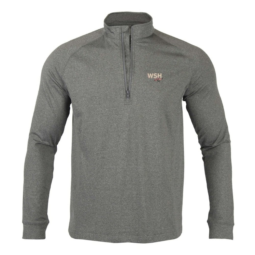 Heather Charcoal Washington Nationals Levelwear City Connect Calibre Insignia Core Quarter-Zip Pullover Top