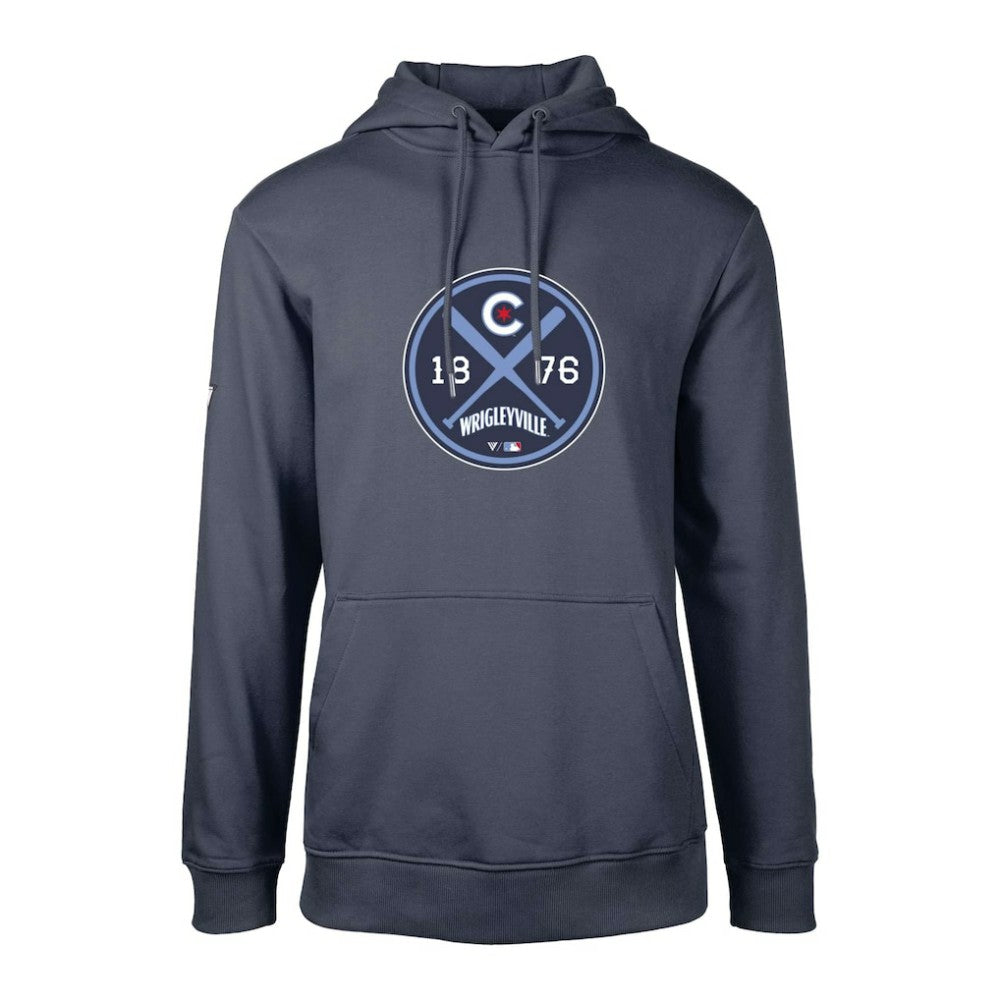Navy Chicago Cubs Levelwear City Connect Podium Strike Pullover Hoodie