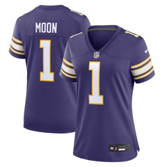Warren Moon  Women's Classic Retired Player Game Jersey - Minnesota Vikings Jerseys