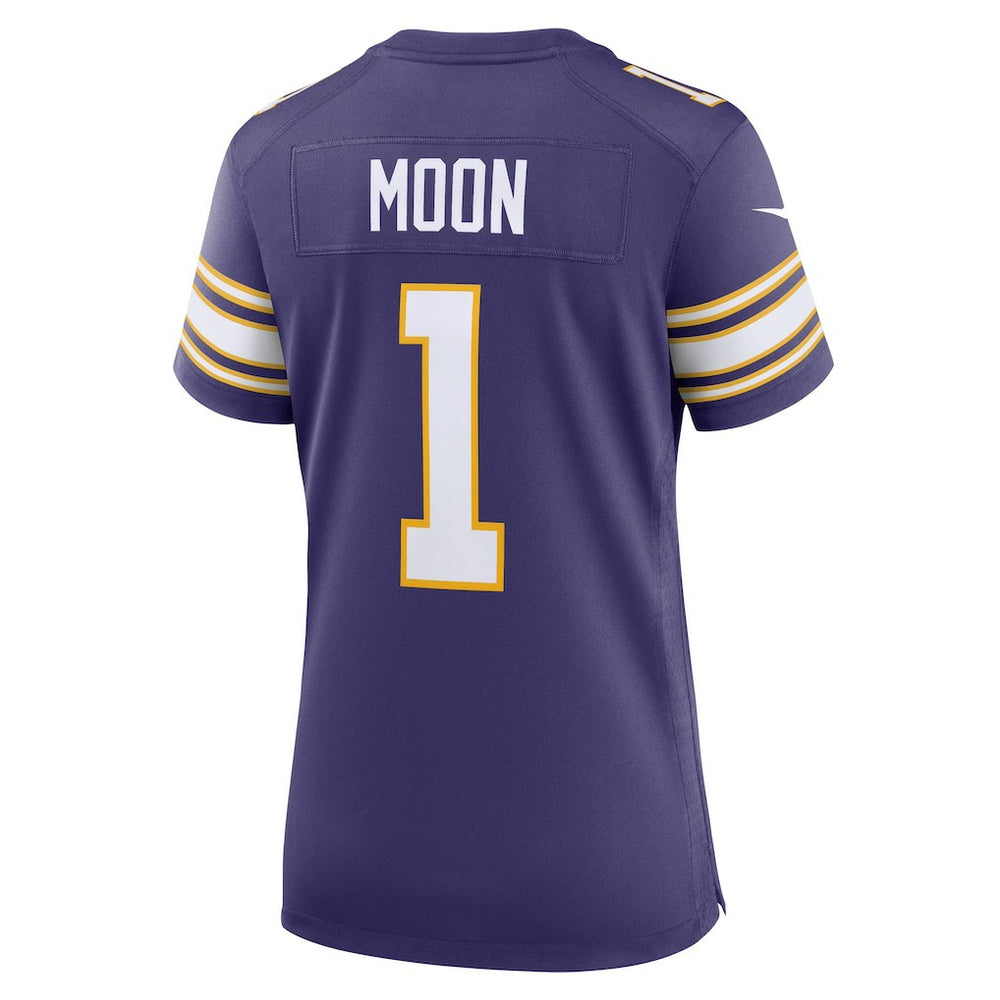 Warren Moon  Women's Classic Retired Player Game Jersey - Minnesota Vikings Jerseys