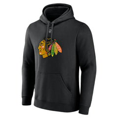 NHL Connor Bedard Chicago Blackhawks Fanatics Authentic Stack Name & Number Tri-Blend Pullover Hoodie