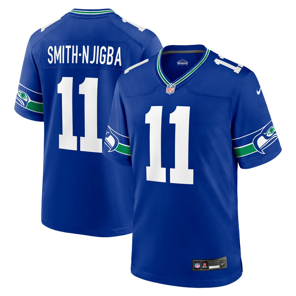 Jaxon Smith-Njigba  Throwback Player Game Jersey - Seattle Seahawks Jerseys
