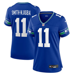 Jaxon Smith-Njigba  Women's Throwback Player Game Jersey - Seattle Seahawks Jerseys