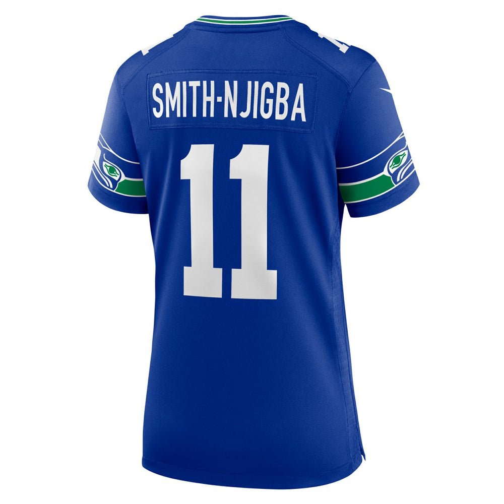 Jaxon Smith-Njigba  Women's Throwback Player Game Jersey - Seattle Seahawks Jerseys